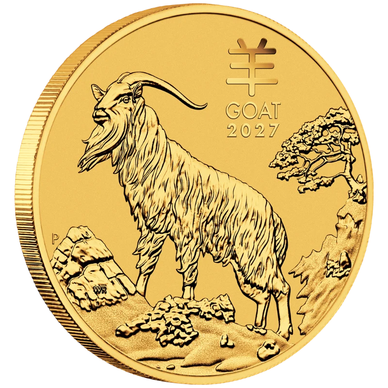Lunární série III. - zlatá mince Year of the Goat (Rok kozy) 1/4 Oz 2027