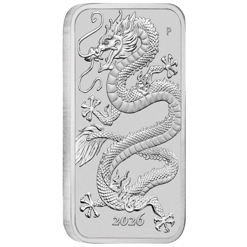 Stříbrná mince 1 Oz Dragon 2026 Rectangular (Obdélník)