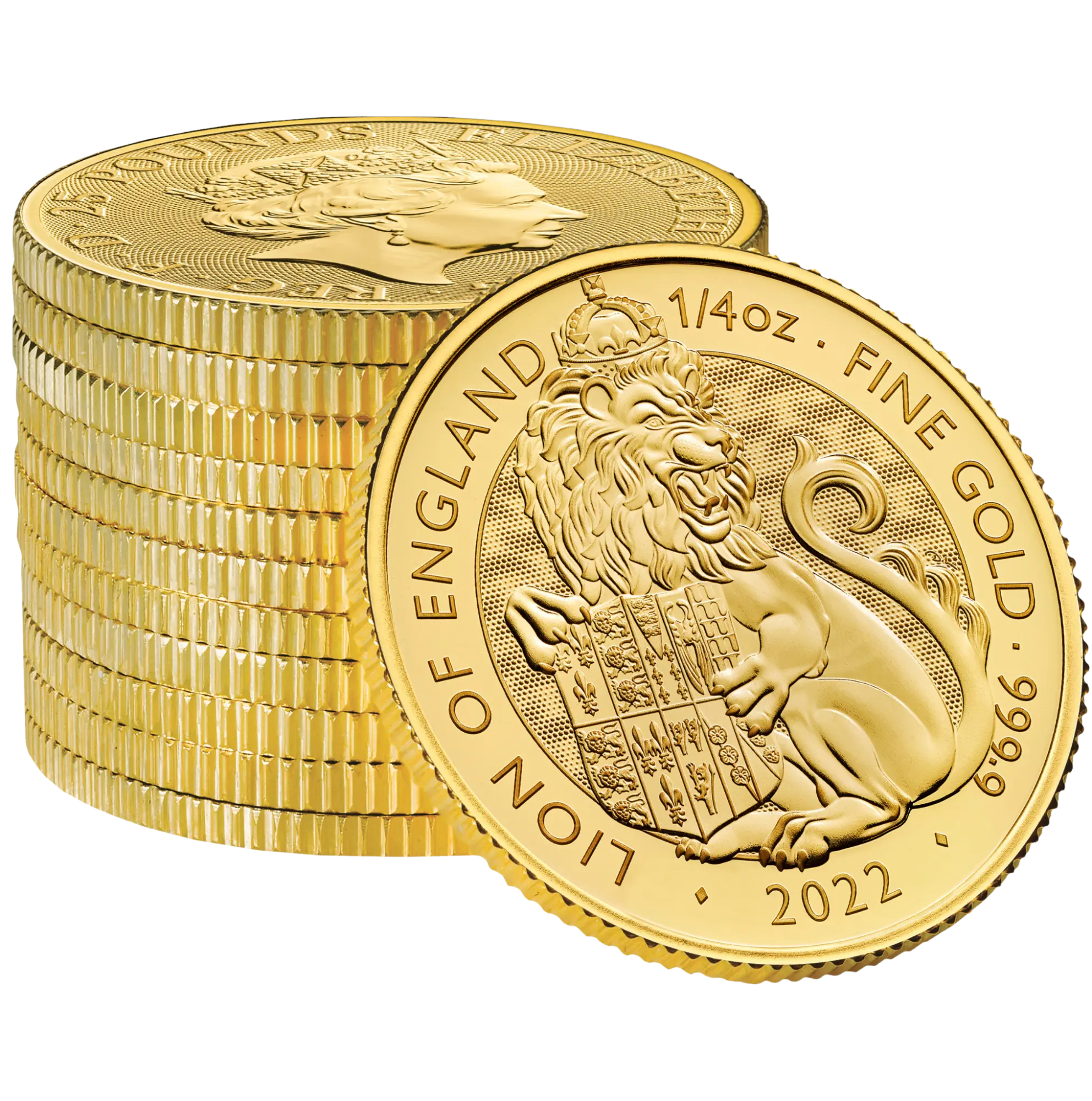Zlatá mince Lion of England 1/4 Oz 2022 (Tudor Beasts)