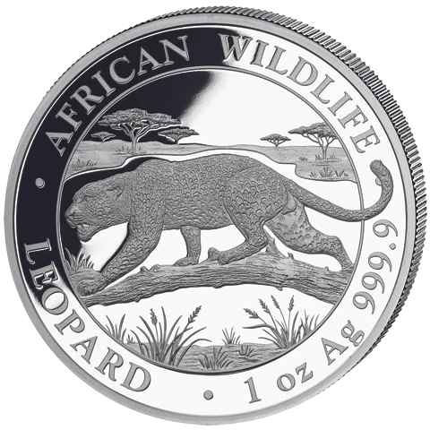 Stříbrná mince Leopard 1 Oz 2026 (African Wildlife Series)