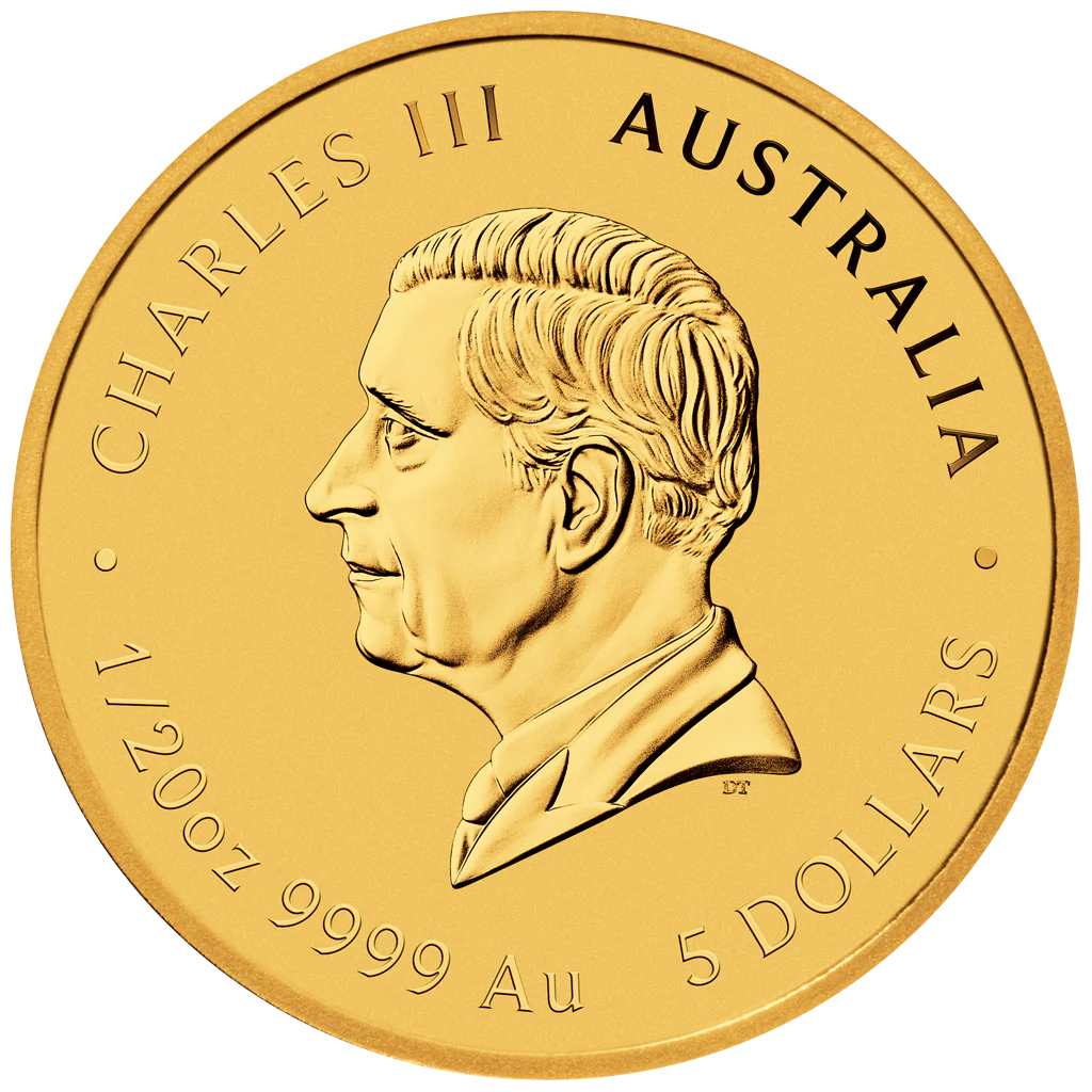 Lunární série III. - zlatá mince Year of the Horse (Rok koně) 1/20 Oz 2026