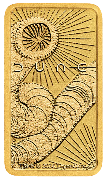 Investiční zlato - zlatý slitek 1g Perth Mint - Dune